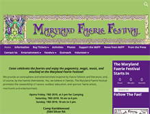 Tablet Screenshot of marylandfaeriefestival.org